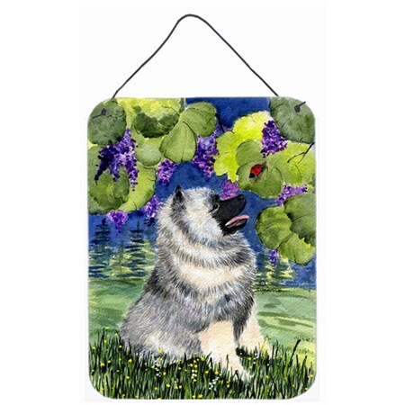 Carolines Treasures 12 x 16 in. Keeshond Aluminum Metal Wall and Door Hanging Prints SS8249DS1216